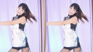 【鱼子酱】《Roly Poly》甘雨旗袍不带假毛套装 直播跳舞录屏