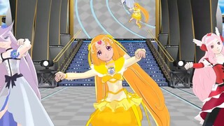 【mmdプリキュア】キュアミューズ＆キュアムーンライト＆キュアパッションでSING＆SMILE