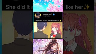she did it all for him to like her #anime #animeedit #animelover #romantic #love