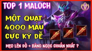 Top Maloch Hướng Dẫn Cách Chơi - Lên Đồ - Bảng Ngọc Maloch Mùa Mới Mạnh Nhất Liên Quân