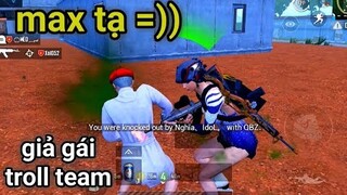 PUBG Mobile - Lần Đầu Giả Gái Troll Chính Team XG | Thanh Niên LinhDubai Dại Gái =))