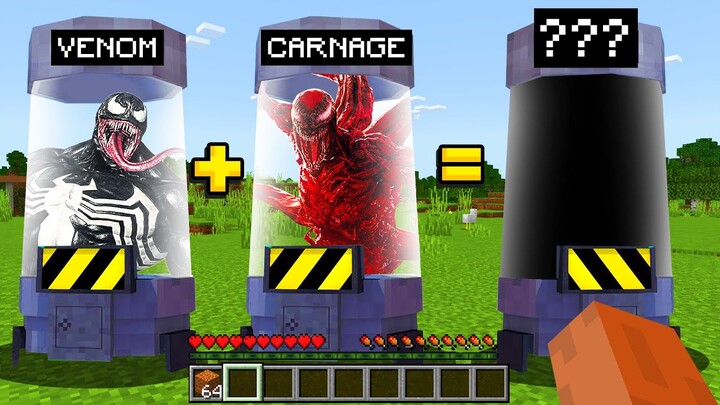 Minecraft : WHAT HAPPENS WHEN YOU COMBINE VENOM AND CARNAGE? Ps3/Xbox360/PS4/XboxOne/PE/MCPE)