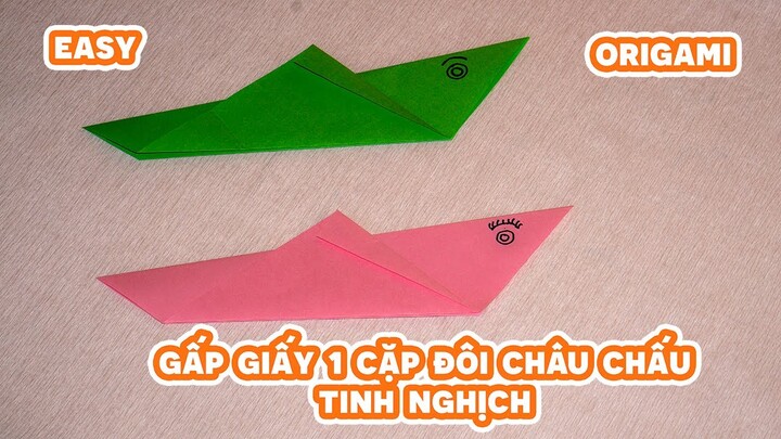 Gấp Giấy Thủ Công | Cách Gấp Cặp Đôi Châu Chấu Tinh Nghịch