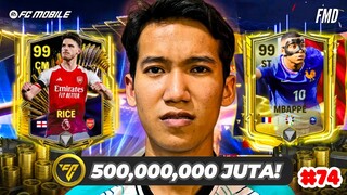 Akhirnya Dapat OVR 99 & Profit 500 Juta Koin! Persiapan Rebuild Squad? #74 | FC Mobile Road To Glory