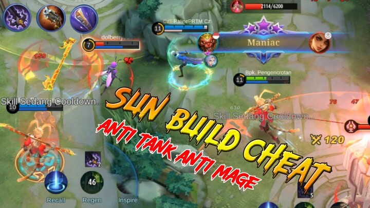 Begini Cara Main Sun di Meta Sekarang | Update Build Sun Paling Sakit Offlaner Anti Tank | MLBB