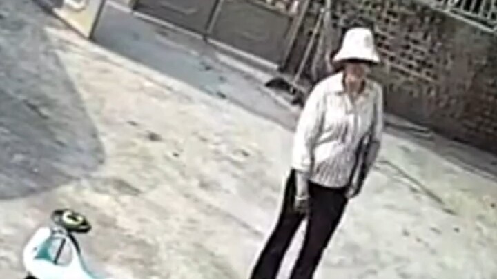 หญิงแปลกหน้าบุกเข้าไปในลานบ้านชาวนา ขณะเปิดประตูเธอก็ถามว่า “น้องหนู/น้องชาย ผู้ใหญ่ของหนูอยู่บ้านไห