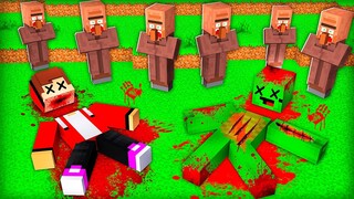 Maizen JJ and Mikey trolled villagers in Minecraft (Maizen Mazien Mizen)