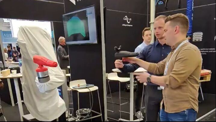 Mimic Spraypainting at Automatica 2023 | Nordbo Robotics