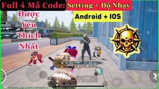 PUBG Mobile | Cập Nhật 4 Mã Code: Setting + Độ Nhạy Android + IOS Được Yêu Thích Nhất | NhâmHNTV