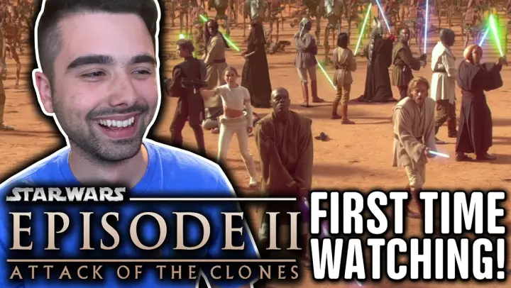 WATCHING STAR WARS: ATTACK OF THE CLONES FOR THE FIRST TIME!! STAR WARS EPISODE II MOVIE REACTION!