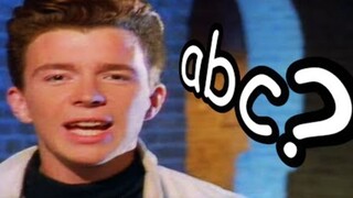 [Rick Astley] Never Gonna Give You Up versi alfabet