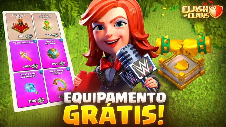 EQUIPAMENTO ÉPICO GRÁTIS! QUAL ESCOLHER NO EVENTO WWE DO CLASH OF CLANS?
