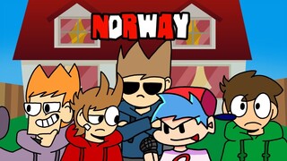 Norway but every Opponent's turn a Different Character Sings (FNF Animation)