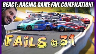 REACT: Dave reagiert auf Racing Games Fails Compilation #31