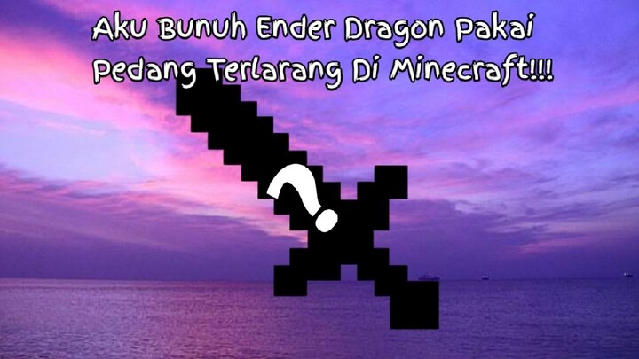 AKU BUNUH ENDER DRAGON PAKAI PEDANG TERLARANG DI MINECRAFT