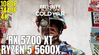 Call of Duty: Black Ops Cold War | Ryzen 5 5600x + RX 5700 XT | 1080p, 1440p, 4K benchmarks!