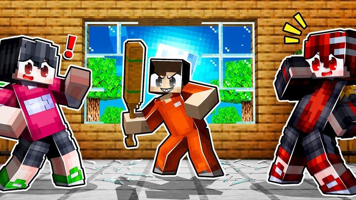 🏠เมืองหรรษา ตอน พานักโทษมาอยู่ในบ้าน Minecraft สตอรี่