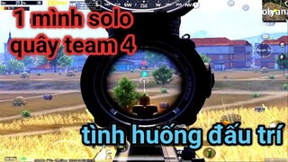 PUBG Mobile - Thử Cầm Combo Uzi + AMR Và Cái Kết | 1 Mình Vây Team 4 Liên Tục Cực Vui :v