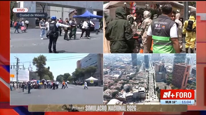 Primer Simulacro Nacional 2026 N Más Foro TV México 🇲🇽 🚨Última Hora🚨 6/05/2026