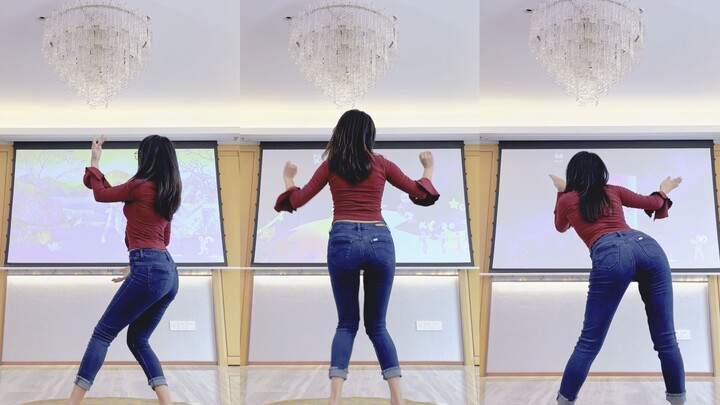 [Run away] Poster girl dark jeans version yyds | Let's swing together | Switch dance full power Just