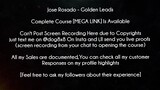 Jose Rosado Course Golden Leads download