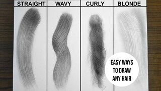 How To Draw Hair For Beginners | Tips and Tutorials