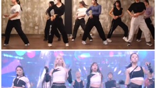 Kep1er MVSK The original choreographer and the stage live shot comparison Portuguese dance is really