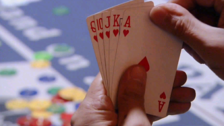 A gambler with a terrible hand should fold, but the young man turns the tables and changes the outco