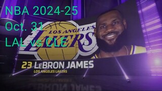 Los angeles lakers VS Cleveland cavaliers | OCT 31 2024 | NBA 2024-2025