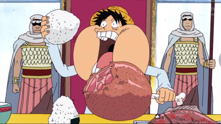 Momen Rekor Makan Tercepat Dan Terbanyak Luffy 😂