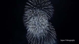 [4K]郡山市の夜空を彩る2017年 うねめの里冬花火 Uneme no Sata Winter Fireworks Festival in Fukushima Japan