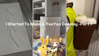 I started to make a yaoyao from genshin impact cosplay part 7- cosplay construction vlog