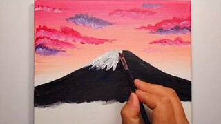KING ART N  533     SUNSET ON MOUNT FUJI