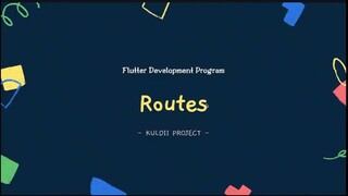 FLUTTER 23 Routes (Tutorial Flutter Bahasa Indonesia) - YouTube