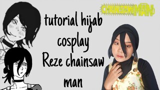 tutorial hijab cosplay reze ✨