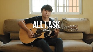 Adele - All I Ask | Fingerstyle Guitar Cover | Lyrics (v2.0)