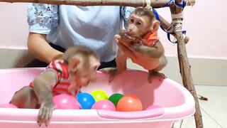 Fully entertain with mom and toys