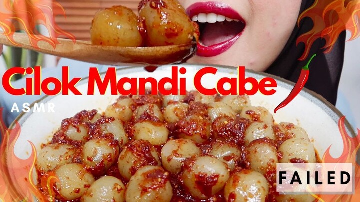 ASMR CILOK MANDI CABE | PEDES GILA | FAILED | ASMR Indonesia | Moi Eat ASMR
