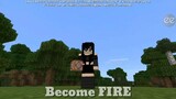 How To Become Fire Using Command Block on Minecraft!