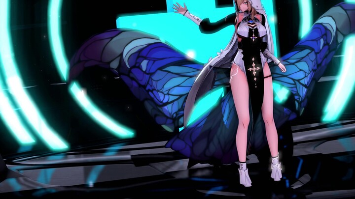 Animasi|Honkai Impact 3rd-Aponia Menari Pakai Baju Model Kupu-Kupu