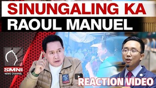 Raoul Manuel ng Kabataan Party-list, tinawag na sinungaling REACTION VIDEO