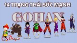 14 trạng thái sức mạnh của Gohan| Tất tần tật các trạng thái sức mạnh Gohan từ trước tới nay!