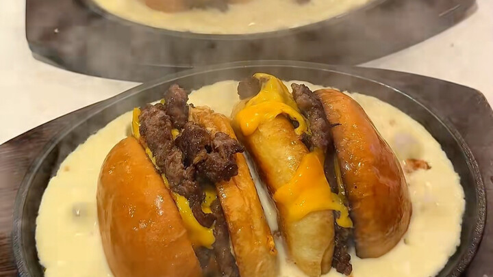 Cheese Bubble Burger!!