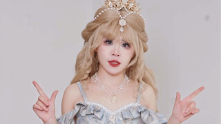 I used the wedding crinoline I saved specifically for my wedding dress to support this big skirt!