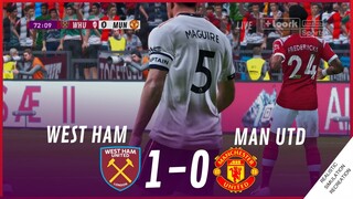 WEST HAM vs. MANCHESTER UNITED [1-0] • MATCH HIGHLIGHTS | VideoGame Simulation & Recreation