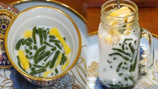 ลอดช่องสิงคโปร์ หอมใบเตย ไม่ต้องใช้พิมพ์กด  เส้นเหนียวนุ่มไม่อืด /Cendol