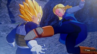 Dragon Ball Z: Kakarot - Super Vegeta VS Android 18 Full Fight - PC