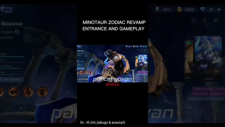 Upcoming revamp skin Minotaur Zodiac Taurus