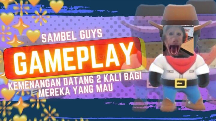 COWBOY INI MEMENANGKAN 2 PERTANDINGAN BALAP KUDANYA -STUMBLE GUYS GAMEPLAY