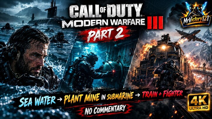 CALL OF DUTY MODERN WARFARE 3 – UNDERWATER INFILTRATION & TRAIN ATTACK! _ Part 2